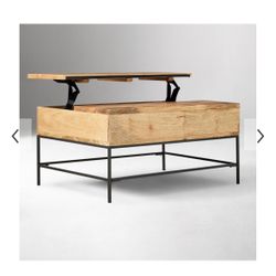 West Elm Industrial Storage Pop-Up Coffee Table