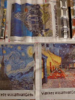 3 pack Vincent Van Gogh Starry Night 12x16 diamond art kits