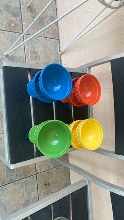 Plastic ice cream cups
