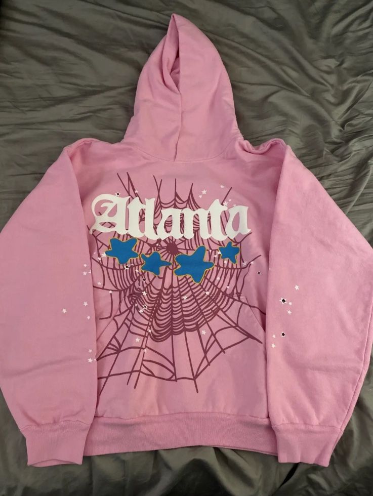 Sp5der Atlanta Hoodie Pink - Size: Small (Spider x Young Thug) **Brand NEW**
