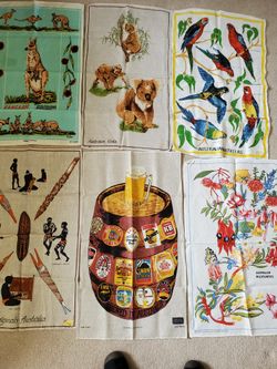 Australian  Linen Tea Towels