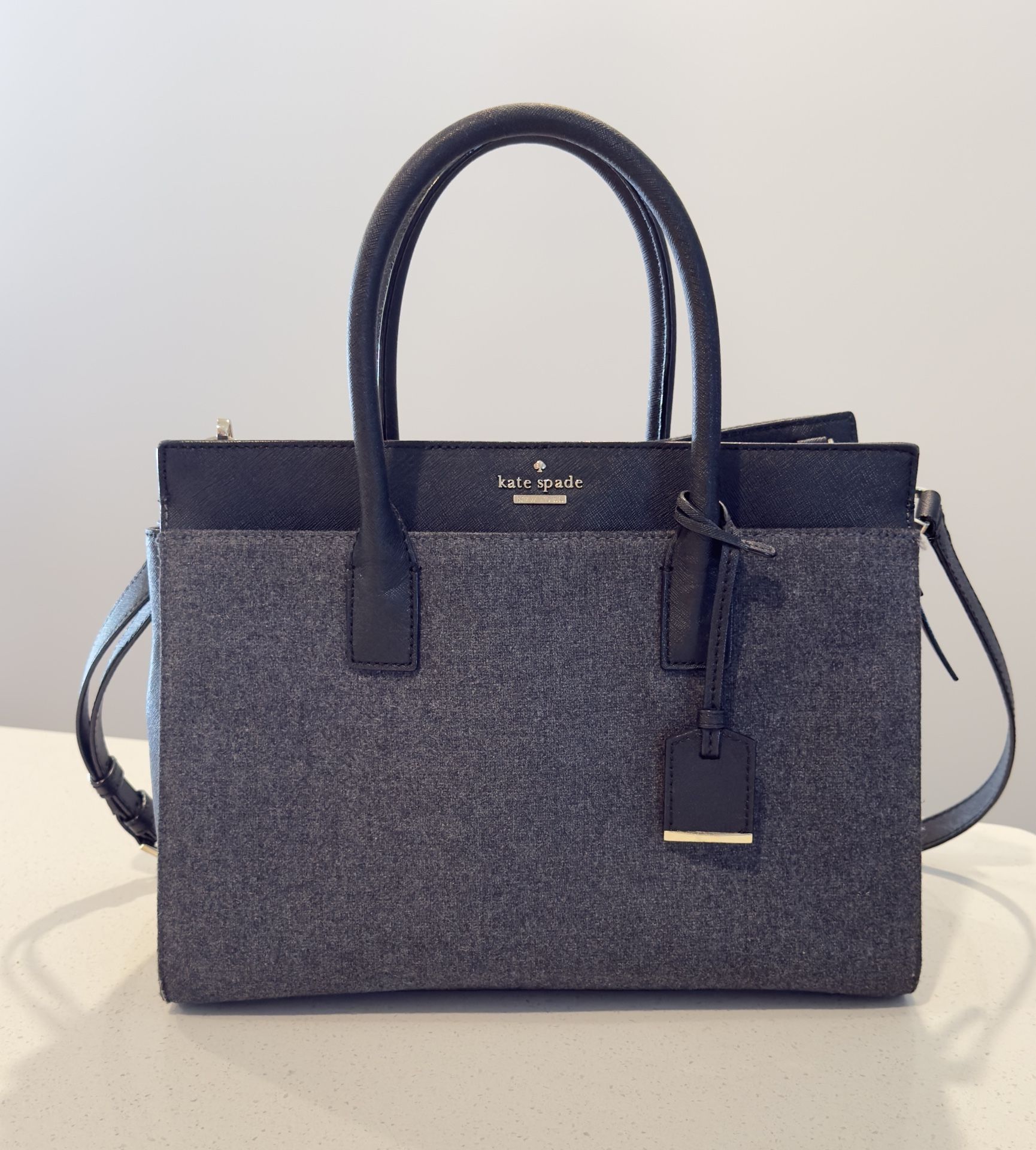 Kate Spade New York Cameron Street Candace Large Satchel - Black & Gray 