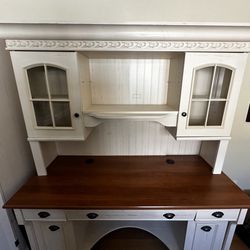 Office Desk Set With Hutch, Armoire, Drawers
