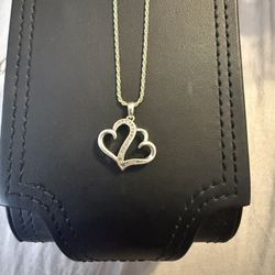 Sterling silver Necklace With Heart Pendant 