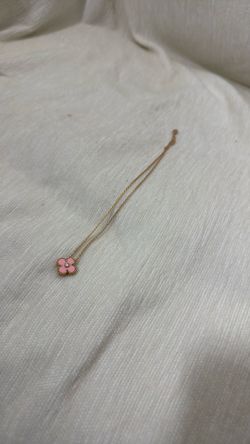 FLORAL CRYSTAL NECKLACE PINK