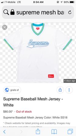 Supreme BaseBall Mesh Jersey ss18