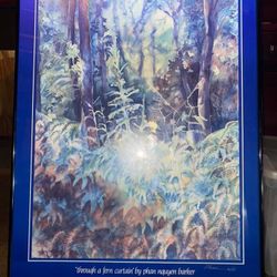 VOLCANO ART CENTER (Signed) & FRAMED Poster 1(contact info removed)