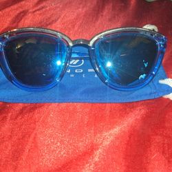 Womens Blue Blender Sunglasses