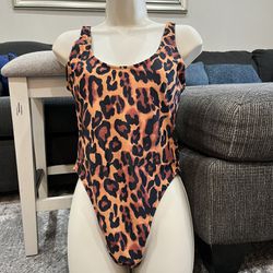 Swimsuit, Cheetah  Print, Medium