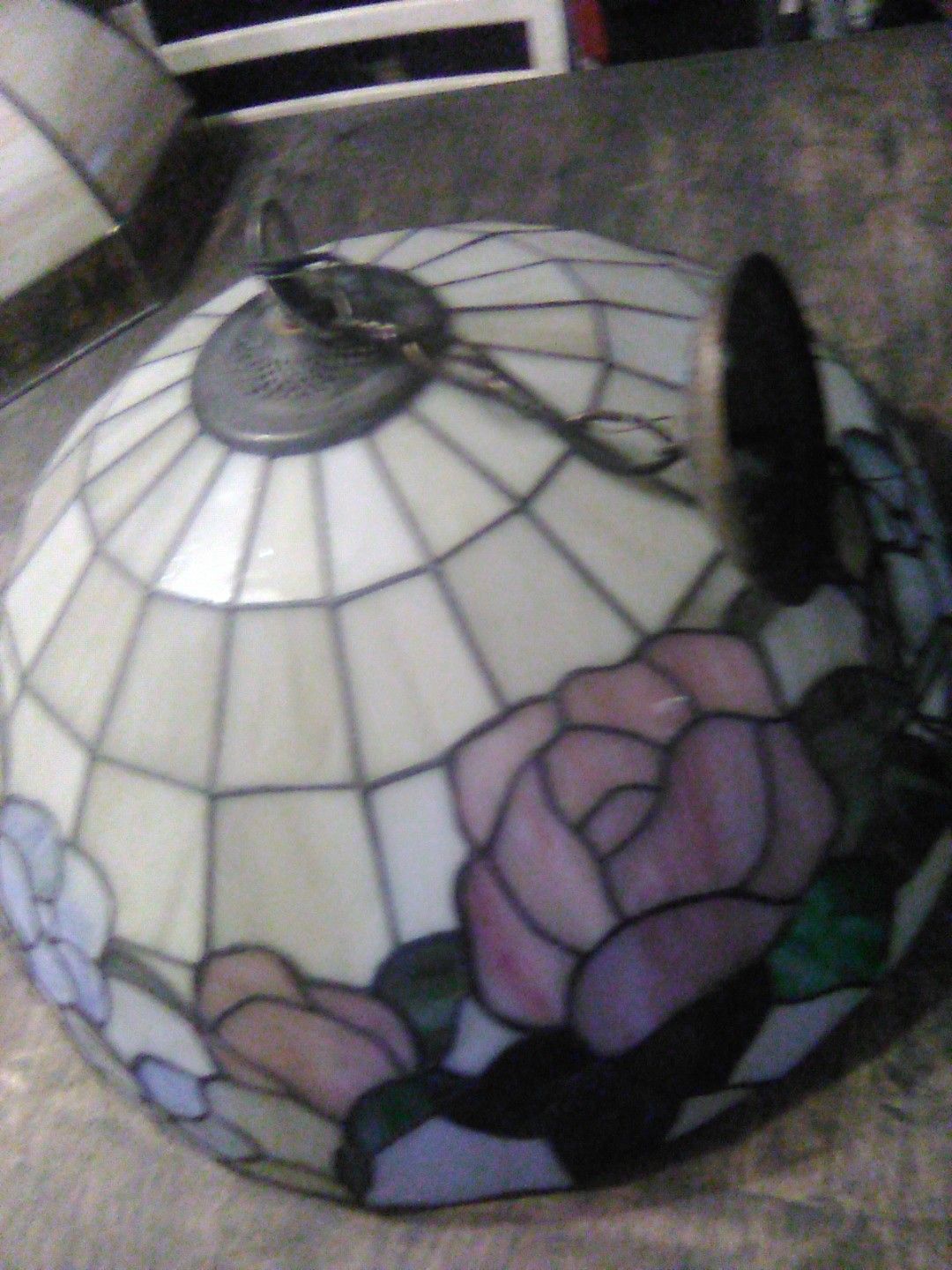 Glass tiffany lamp