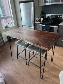 Jofran Nature’s Edge Solid Acacia Wood Counter-Height Dining Table – $250 OBO