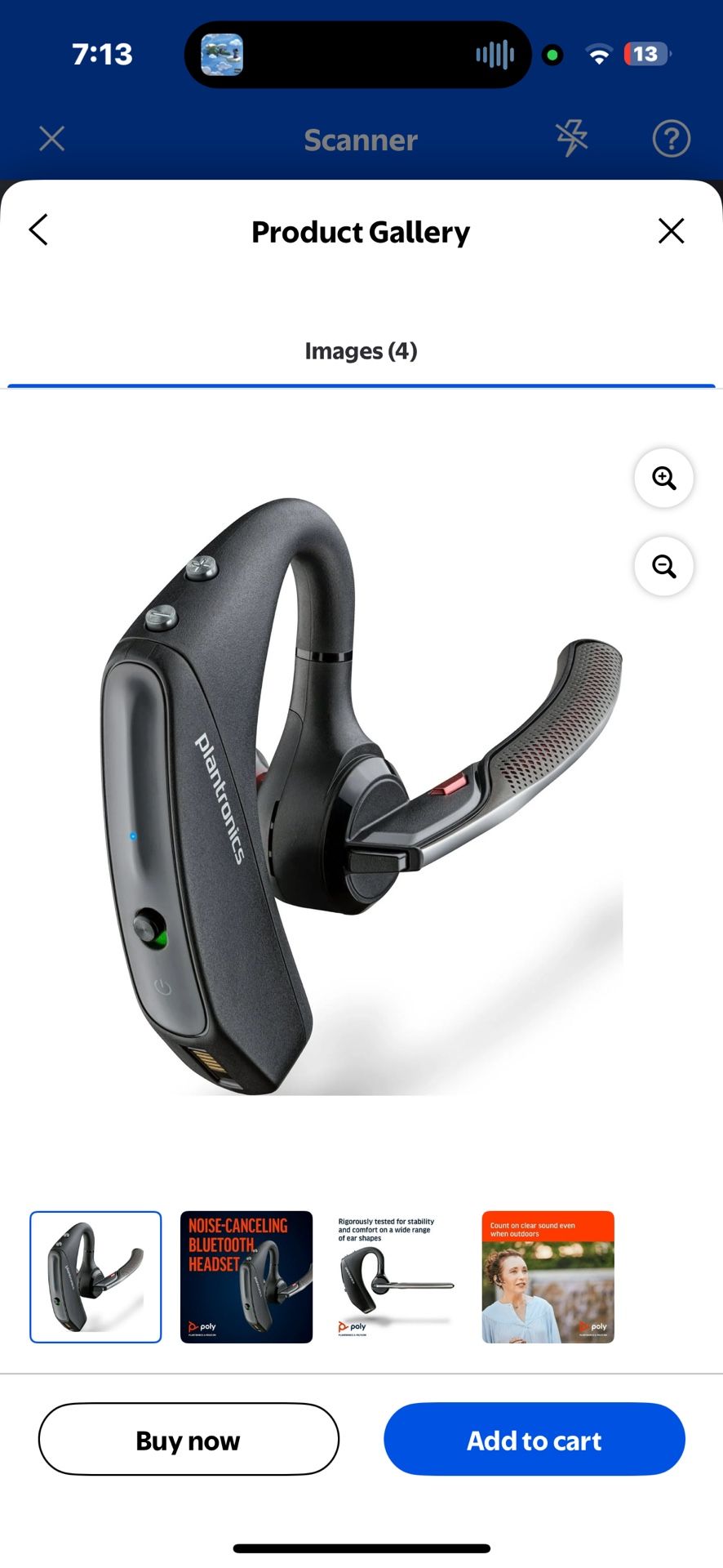 HP Poly Voyager 5200 Wireless Headset - Single-Ear Bluetooth Headset with Noise-Canceling Mic