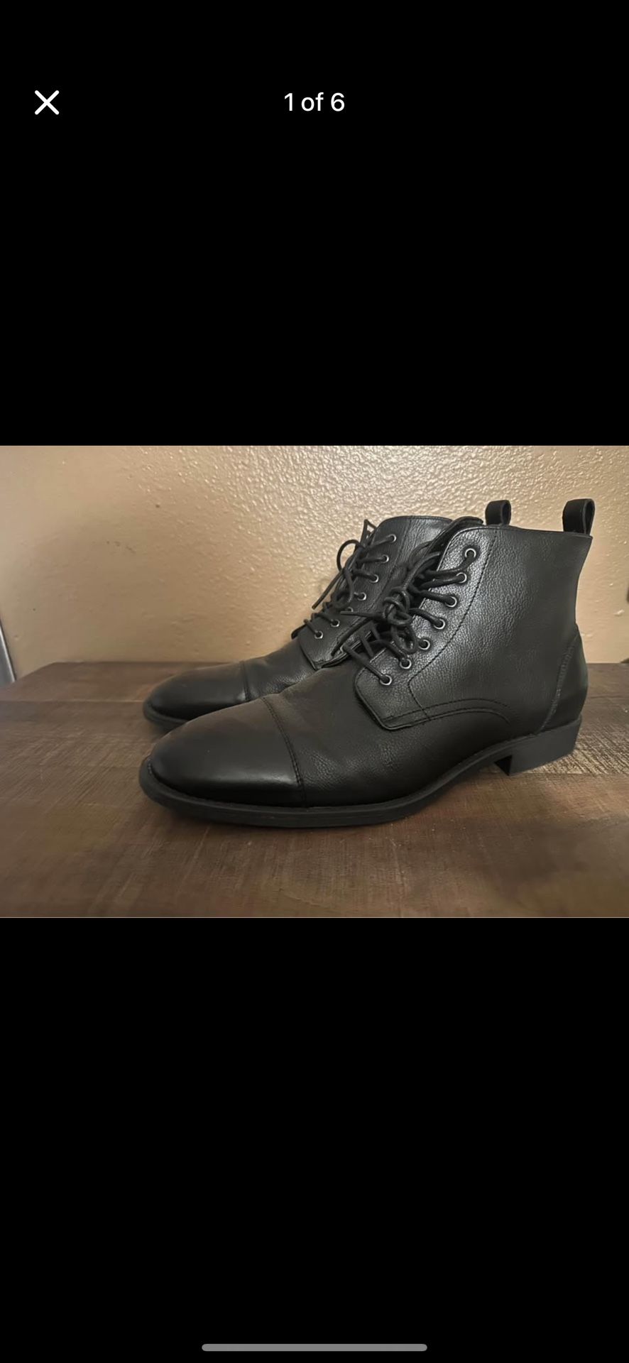 Black Memory Foam Men’s Boots