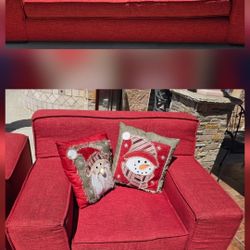 Couch & Love Seat With Pillows.