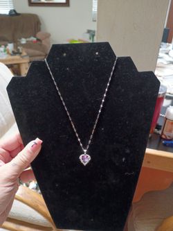 Stainless steel with natural gemstone in the middle