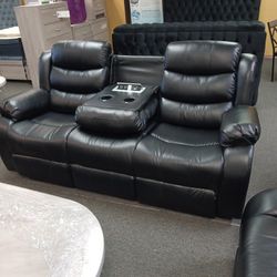 New Two-piece Reclining Sofa And Loveseat With Free Delivery
