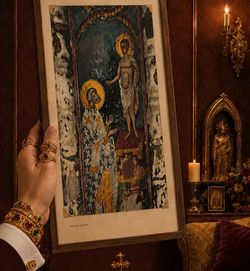 The Vision of St. Peter of Alexandria Original Vintage Fine Art Print Yugoslavia Medieval Wall Frescoes Manasija Serbian Byzantine. 1960’s. HILLCREST