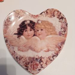 Sweetness & Grace heart shaped collector plate