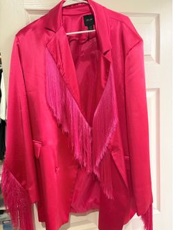 Hot pink blazer set size 10