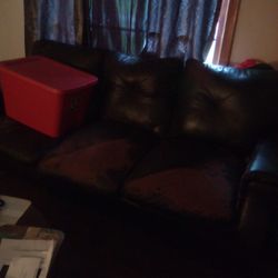 Leather Sofa And Loveseat 