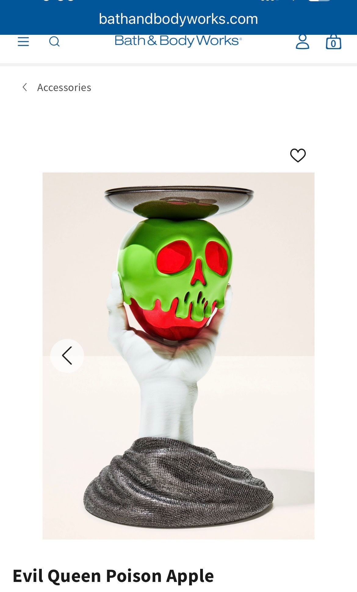 Evil Queen Poison Apple Candle Pedestal