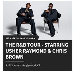 The R & B Tour - Chris Brown/Usher Sat Sept. 26th