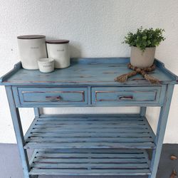 Coastal Entry Table / Bakers Rack 