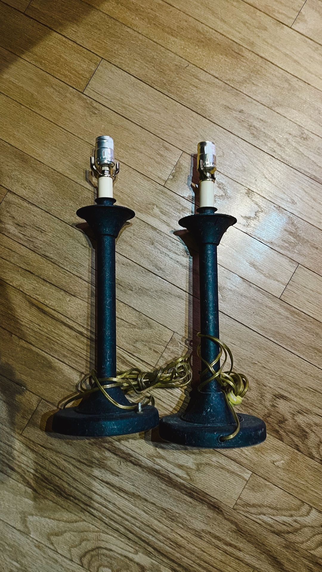Set of black vintage Lamps for sale