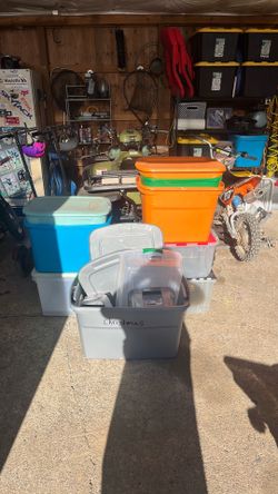 Storage totes all sizes