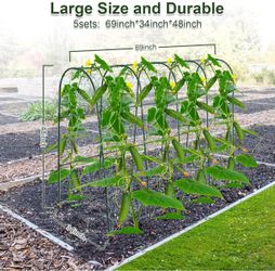 U-Shape Garden Arch Trellis 69.3" L×30" W×47.2" H