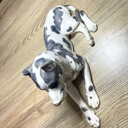 12" HARLEQUIN GREAT DANE BING GRONDAHL DENMARK DOG figurine marked