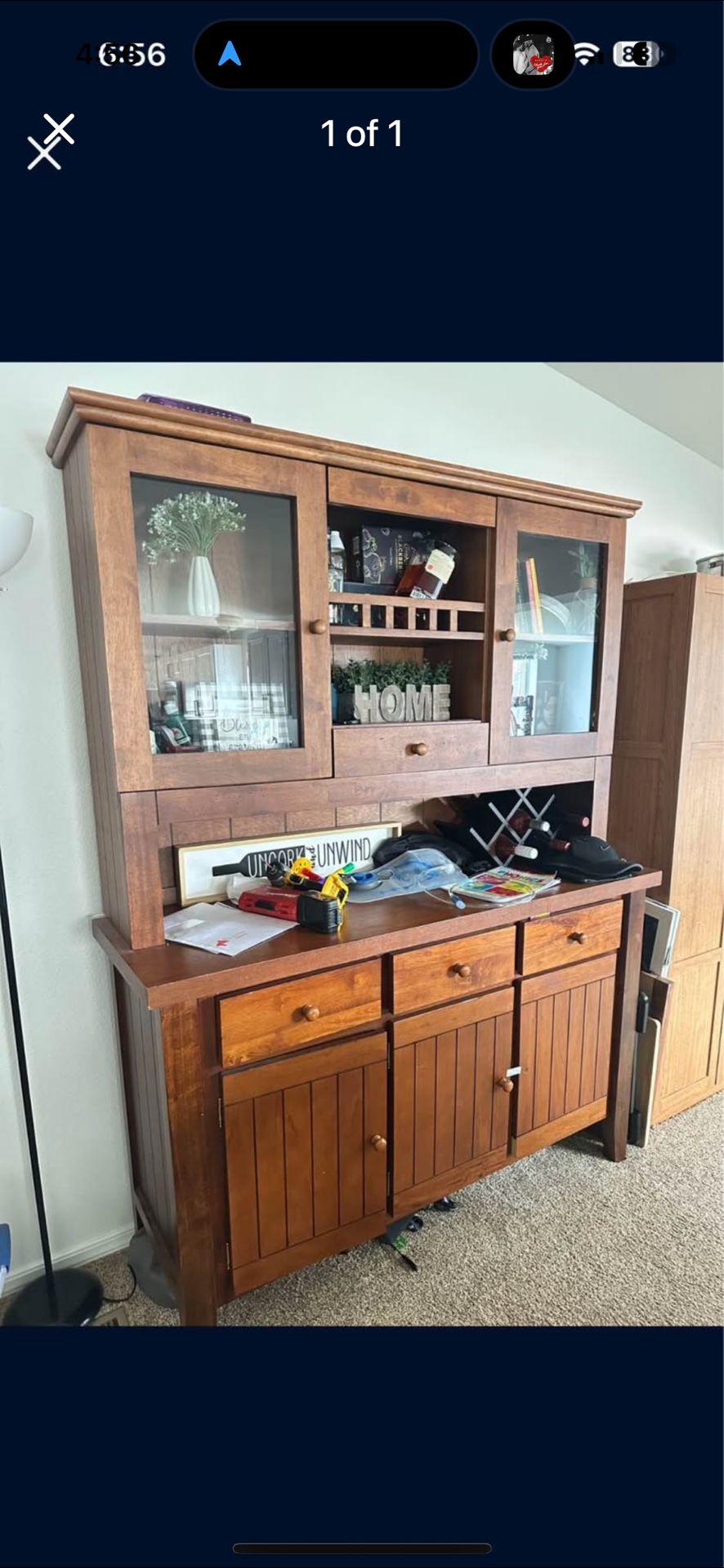 Hutch, Bar, Buffet Table