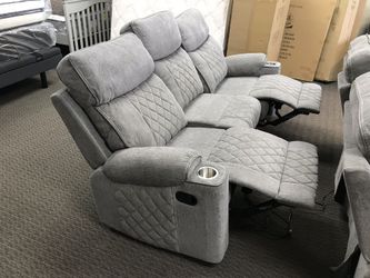 Sofa and loveseat recliner set