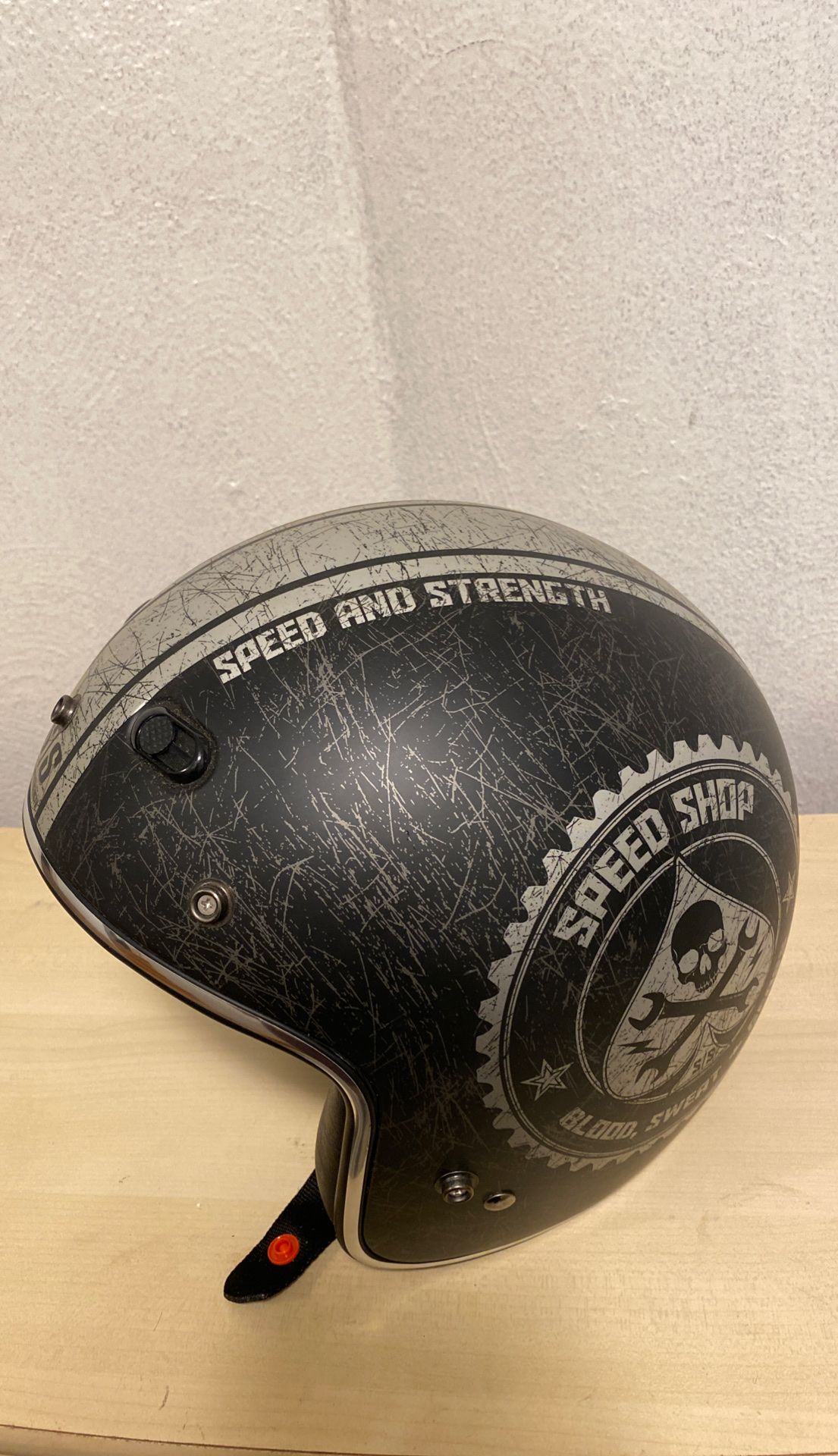 3/4 Speed and Strength speed shop helmet