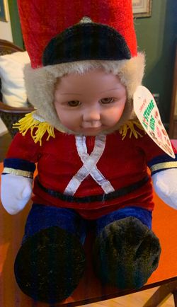 Sugar loaf stuffed animal with plastic face holiday