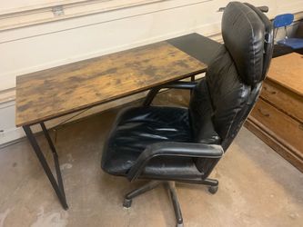 Computer desk with office chair