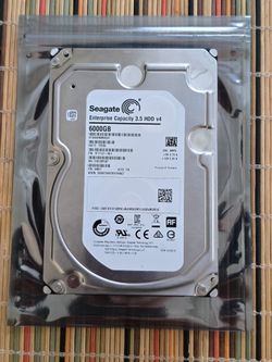 Seagate 6TB Enterprise internal SATA hard drive LOW HOURS $75