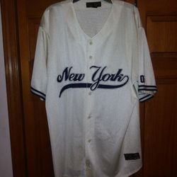 EXTREMELY RARE HARD TO FIND MENS 3XL NEW YORK BLUE BAY JERSEY