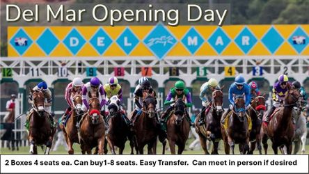 Opening day, Del Mar thoroughbred club Box seats