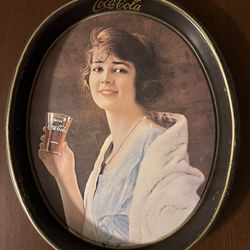 1973 Coca-Cola Collectible "Flapper Girl" Serving Tray 