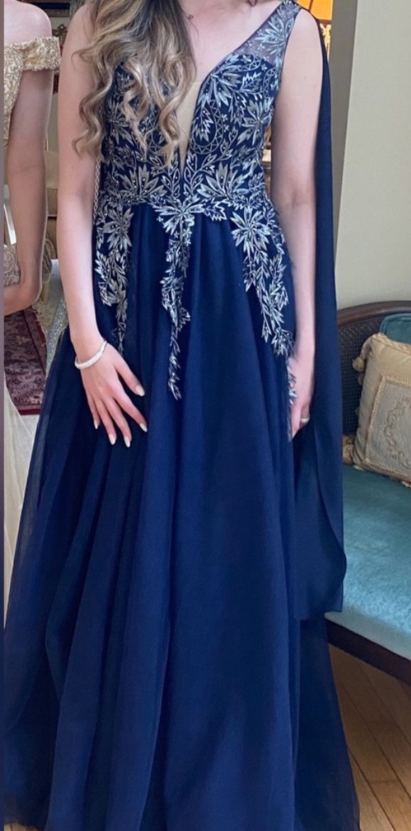 A-Line Beaded Gown