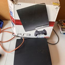 Ps3 Console With 2 Controllers And 2 Games
