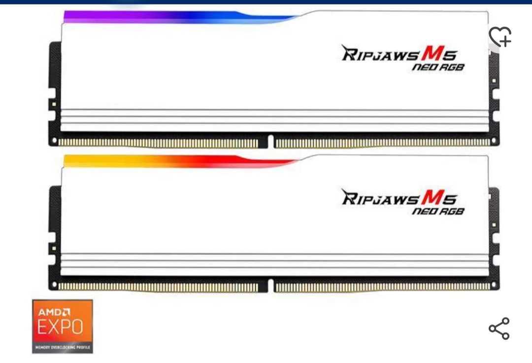 G.SKILL Ripjaws M5 Neo RGB Series 32GB (2 x 16GB) RAM DDR5 6000 Desktop Memory
