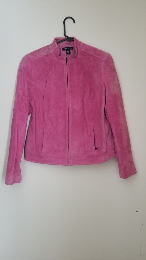 Pink Leather Jacket 