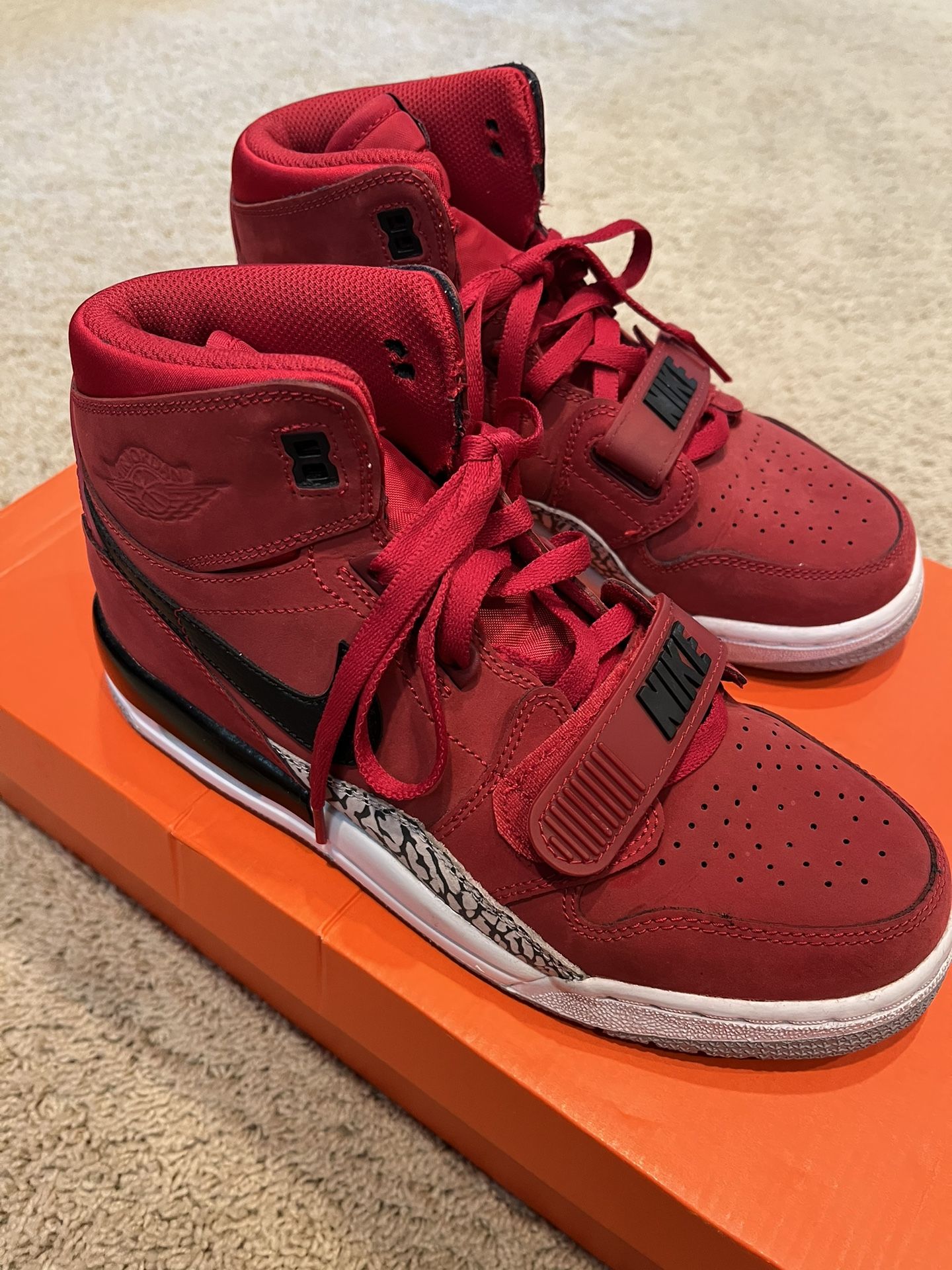 Nike Jordan Legacy 312 GS Red- Boys Size 6.5