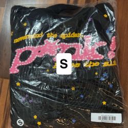 Black sp5der hoodie size S