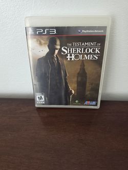 Testament of Sherlock Holmes (Sony PlayStation 3, 2012) PS3 caee only no game or manual