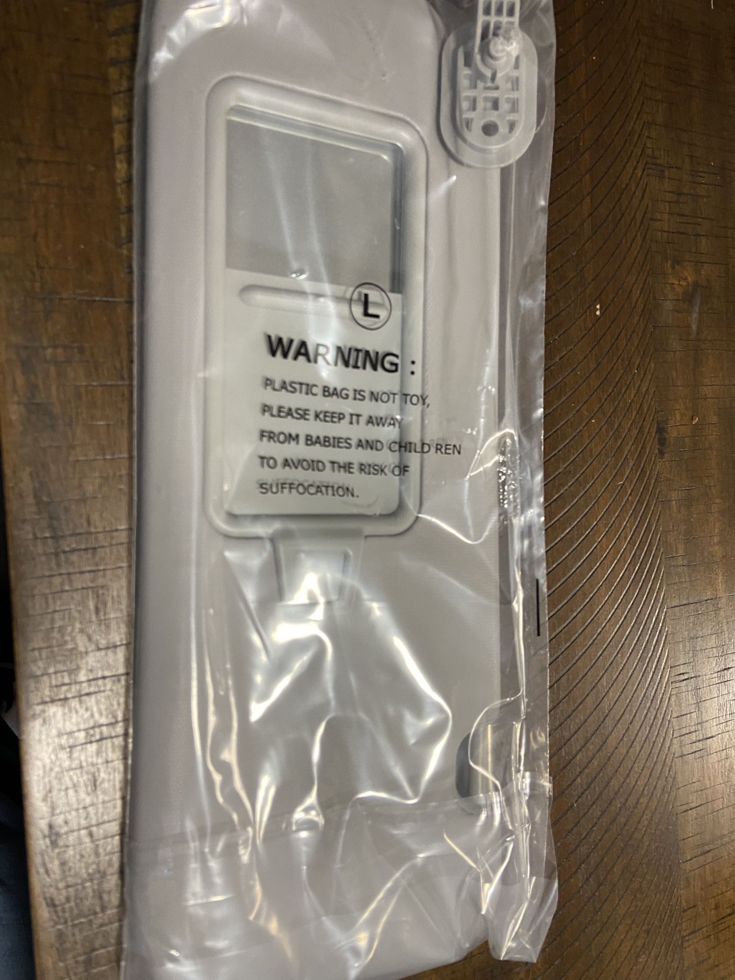 Grey Left Driver Side Sun Visor Whith Mirror