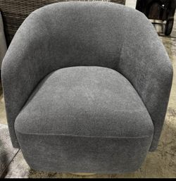 Henredon Murphy Swivel Bouclé Chair – Gray | Brand New in Box