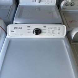 set washer and dryer top loader white color great condition working perfectly ready tasted with warranty delivery and installation available if need i